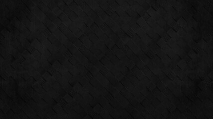 Abstract black gray dark grunge concrete cement stone cubes blocks wall texture - 3D rendering background