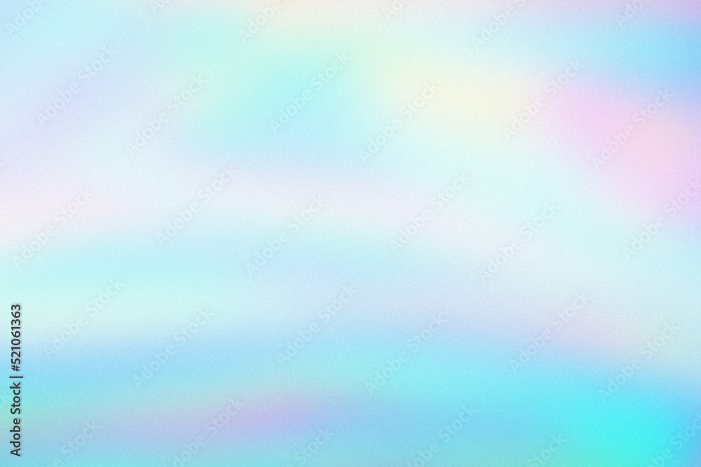 Aufkleber Abstract pastel holographic blurred grainy gradient background texture. Colorful digital grain soft noise effect pattern. Lo-fi multicolor vintage retro design.