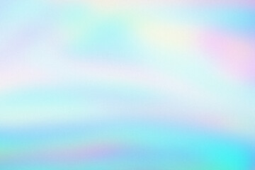 Abstract pastel holographic blurred grainy gradient background texture. Colorful digital grain soft noise effect pattern. Lo-fi multicolor vintage retro design.