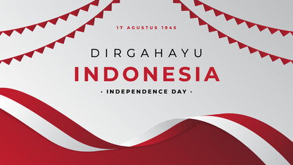 Indonesia independence day background design