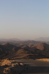 sunset in the mountains