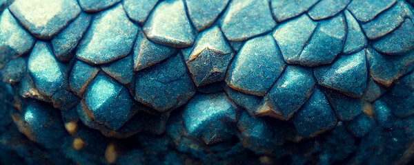 Texture of blue dragon scale rocks close up