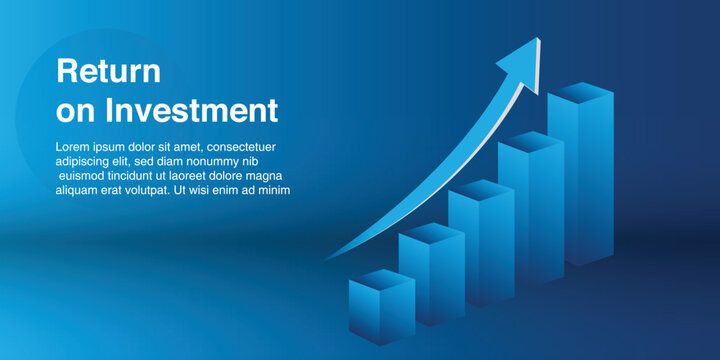 business growth chart with arrow return on investment free illustration