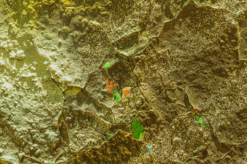 Craquelure paints on old walls- art background