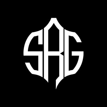 SRG letter logo. SRG best black background vector image. SRG Monogram logo design for entrepreneur and business.