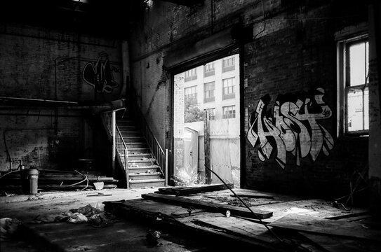 old abandoned building