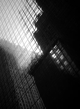 Building reflections in New York City