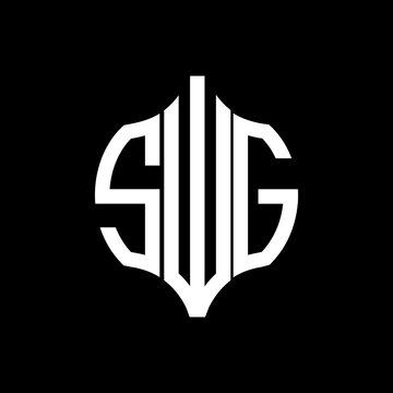 SWG letter logo. SWG best black background vector image. SWG Monogram logo design for entrepreneur and business.