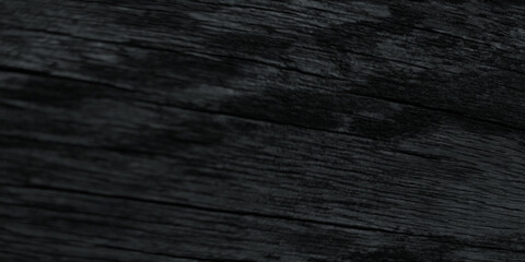 Obraz premium Old and dusty black wood texture, scratched and grainy black grunge texture with stains, stylist and luxury black background for wallpaper, cover, card and design.