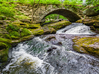 Fototapeta na wymiar New Hampshire-Hillsboro-Gleason Falls