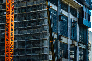 高層ビルの建設現場