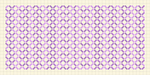Alicia Lace Stitch. Cross stitch pattern. Cross-stitch frame. Grid Vector illustration.
