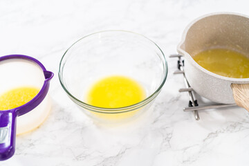 Melting unsalted butter