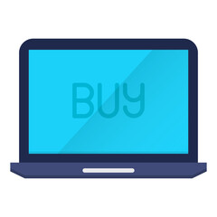 Online payment flat icon