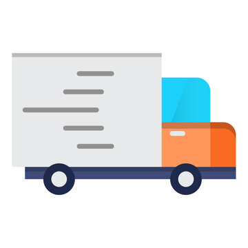 Delivery truck flat icon