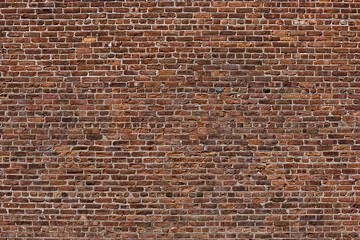 the old red brick wall - 521072752