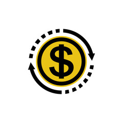 ROI Rate of Return Icon Finance