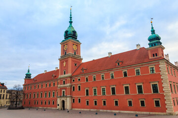 Fototapeta premium Royal Castle in Castle Square in Warsaw, Poland