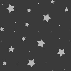 Stars seamless pattern. Background texture of starry design.
