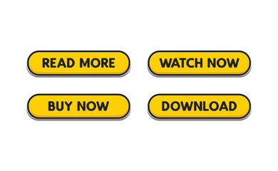 Call to action buttons collection. Download, read more, buy now signs.