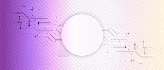 purple and white Abstract technology background