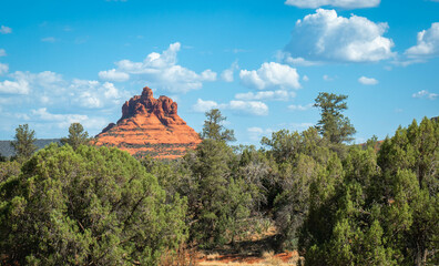 Bell Rock in Sedona, Arizona is one of the most iconic of the red rocks in Sedona.