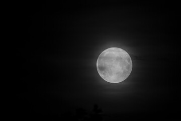 Obraz premium Mond im Nachthimmel 