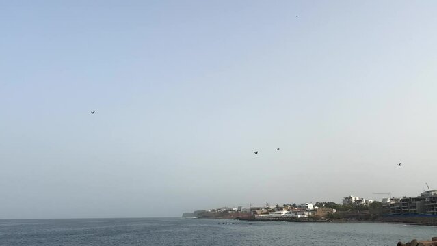 View on the Dakar seaside