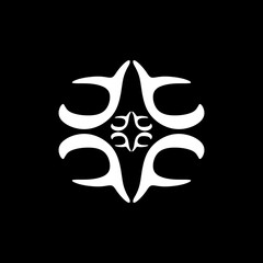 Vector design elements for your company logo, abstract white icon. Modern logo, corporate template for business.