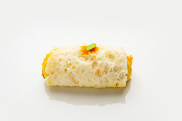 Malai Chop or Cream sandwich made using filling Rasgulla or Gulab jamun sweet is a Bengali sweet