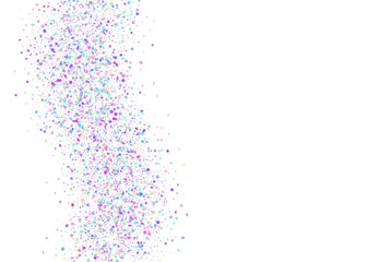 Holographic Sparkles. Falling Tinsel. Surreal Art. Party Festival Template. Carnival Confetti. Shiny Flyer. Bright Foil. Violet Laser Texture. Blue Holographic Sparkles