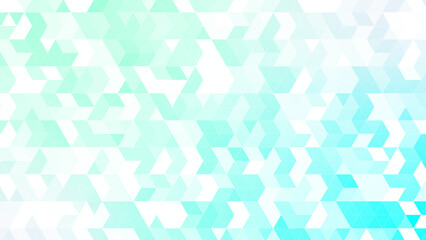 三角パターン背景素材，グリーンのグラデーション