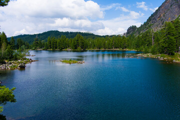 Montenegro. Prokletiye National Park. Mountain lake. Popular tourist spot