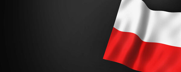 Flaga Polski baner - obrazy, fototapety, plakaty