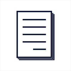 Document paper icon vector symbol design illustration