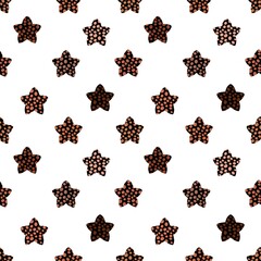 Kids cartoon seamless stars polka dots pattern for Christmas wrapping and clothes print and notebooks