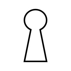 Multimedia and connection web icon, Keyhole icon