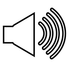 Multimedia web icon, hight volume icon