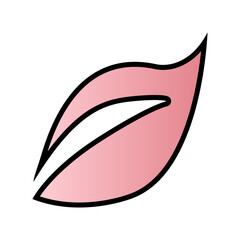 Multimedia web icon pink fill and black stroke volume icon