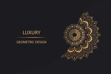 Luxury mandala background with golden arabesque pattern arabic islamic east style.decorative mandala for print, poster, cover, brochure, flyer, banner, business card.