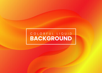 Abstract fluid colorful 3d effect liquid background design multipurpose free vector