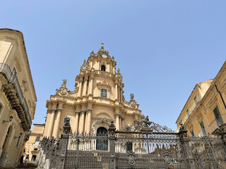 Fototapeta na wymiar Sicilian Still Life: Ragusa Duomo