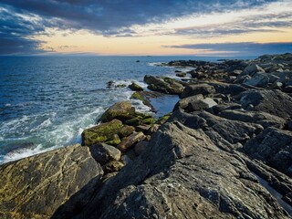Fototapeta na wymiar Rhode Island coastline