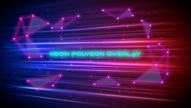 Neon Polygons Overlay