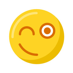 smiley face with a smile