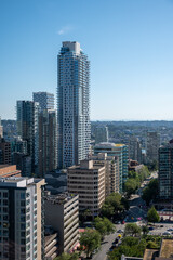 Beautiful condominium towers in downtown Vancouver.