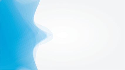 Abstract white background with curvy side border.