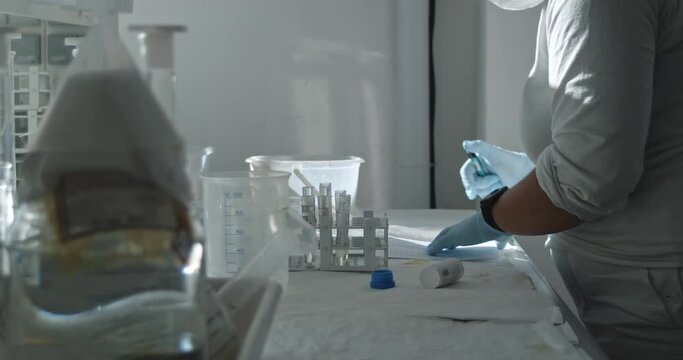 Labeling lab test report samples quickly for patients