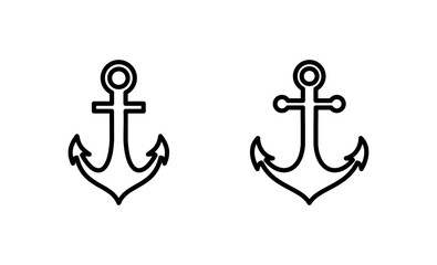 Fototapeta na wymiar Anchor icon vector. Anchor sign and symbol. Anchor marine icon.