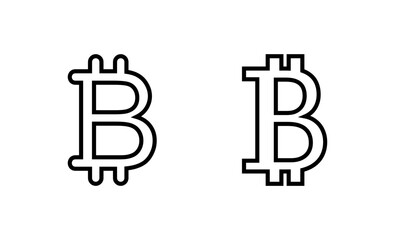 Bitcoin icon vector. bitcoin sign and symbol. payment symbol. cryptocurrency logo